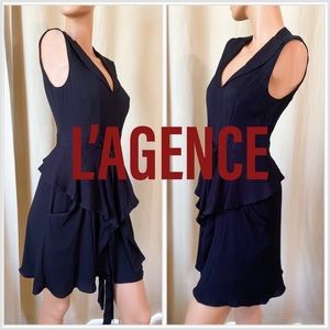 NEW L'Agence Modern Double Tiered Skirted dress Dress Size 2 🔥